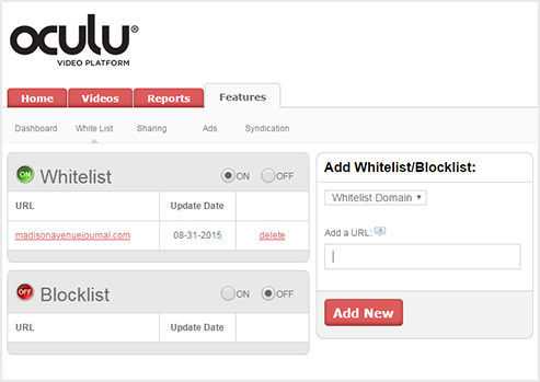 Whitelist URL, IP Blocking, IP Allow