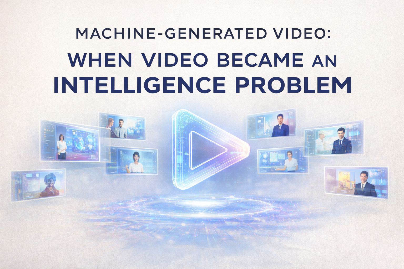 Machine-Generated Video: When Video Became an Intelligence Problem