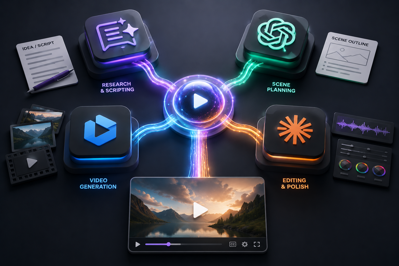 The Best AI Video Workflow May Use 4 Platforms